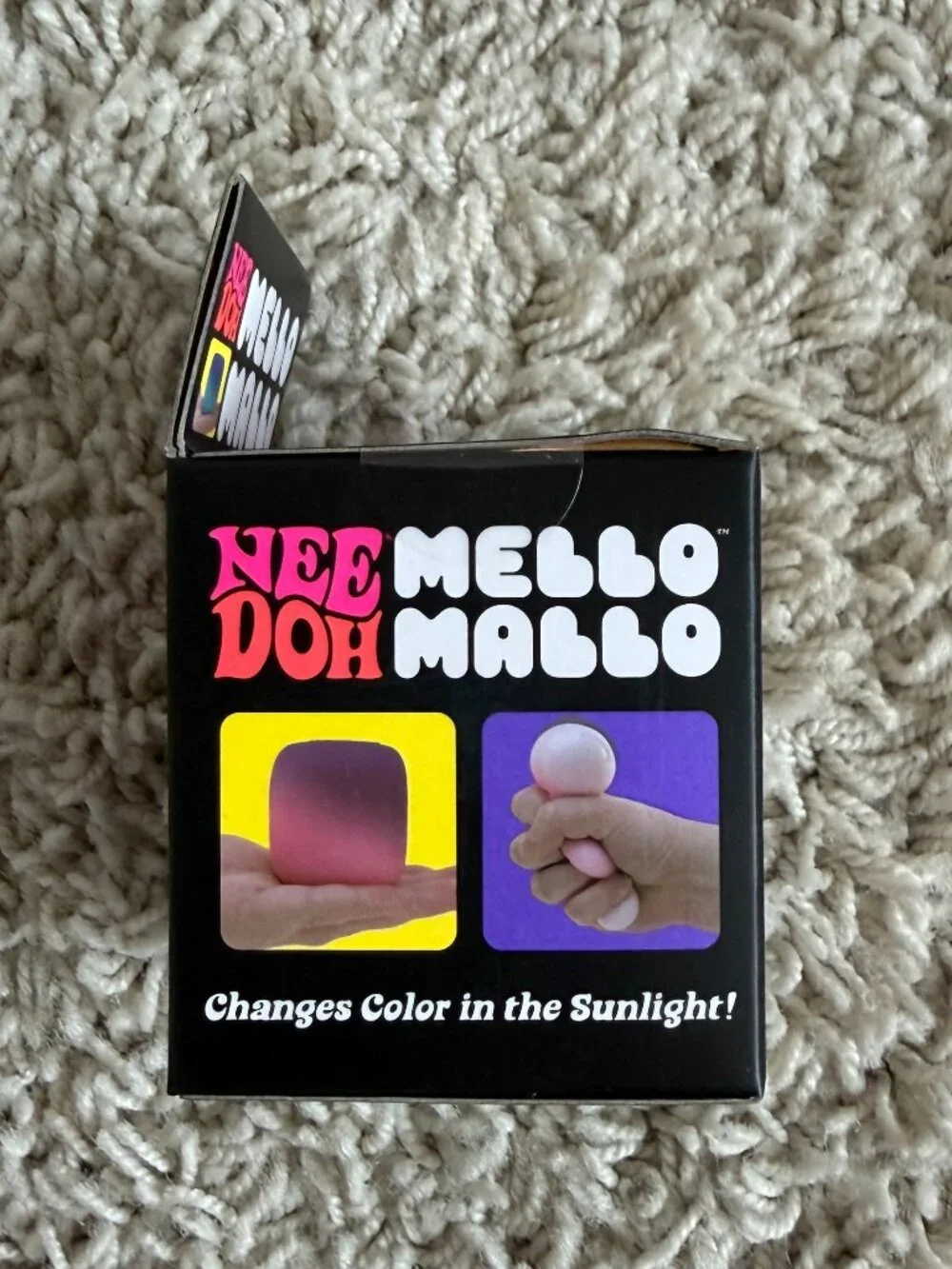 Nee Doh Mello Mallo Color Changing Marshmallow Yellow NWT